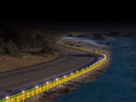 kopen EVA Roller Material Rolling Guardrail Barrier Ontworpen met behulp van Q235 Metalen materiaal en sterkte staal om veiligheid te bieden online manufacture