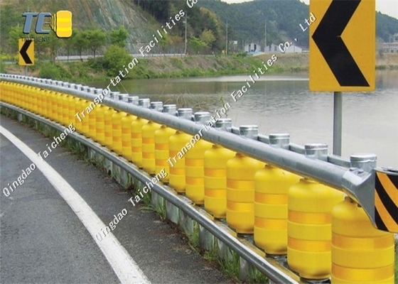 Fabriek op maat gele rollende beveiligingsrail systeem verkeersveiligheid EVA beveiligingsrail