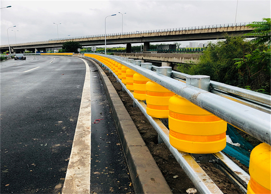 Good price Gele van de de Kolomveiligheid van de Vat Hete Gegalvaniseerde Straal de Wegbarrière online