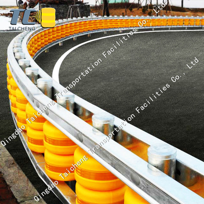 Good price Het Elastische Gegalvaniseerde Met een laag bedekte Poeder van EVA Rotating Rolling Guard Barrier online