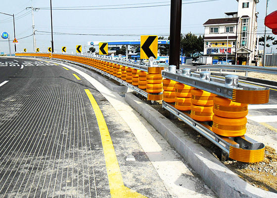 Goede prijs Afstand 1m 0,7m 0,5m Highway Roller Barrier Roller Grootte Diameter 245 350 mm Output 300 meter per dag ontworpen voor verkeersveiligheid online